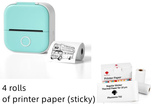 TailedTales™ Portable Mini Photo Printer, Bluetooth Mini Label Printer