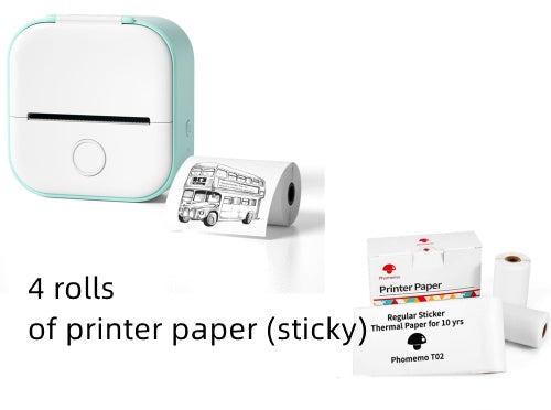 TailedTales™ Portable Mini Photo Printer, Bluetooth Mini Label Printer