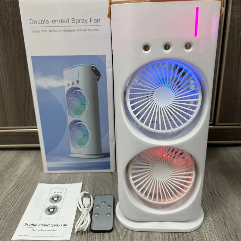 TailedTales™ Double-ended Spray Fan Portable Humidifier, Fan Air Conditioner