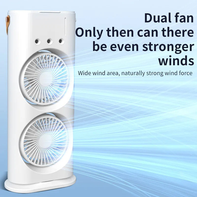 TailedTales™ Double-ended Spray Fan Portable Humidifier, Fan Air Conditioner