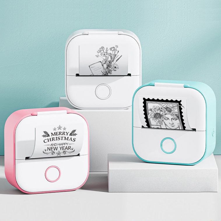 TailedTales™ Portable Mini Photo Printer, Bluetooth Mini Label Printer