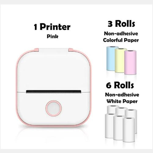 TailedTales™ Portable Mini Photo Printer, Bluetooth Mini Label Printer