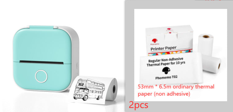 TailedTales™ Portable Mini Photo Printer, Bluetooth Mini Label Printer