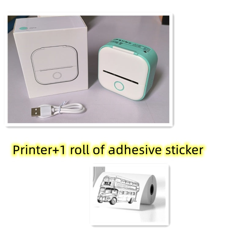 TailedTales™ Portable Mini Photo Printer, Bluetooth Mini Label Printer