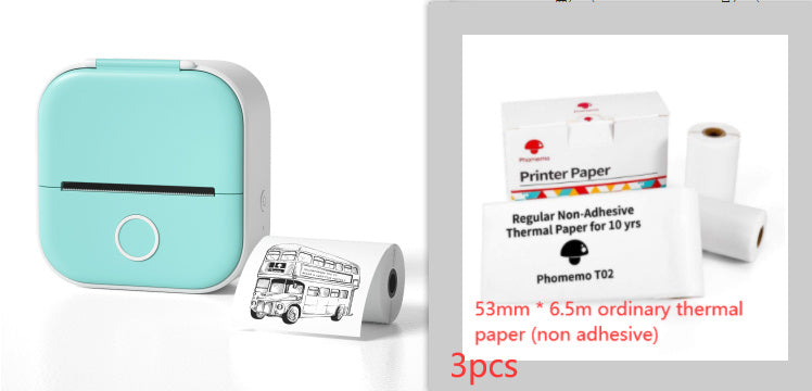 TailedTales™ Portable Mini Photo Printer, Bluetooth Mini Label Printer